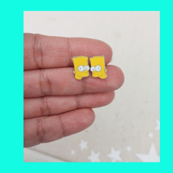 Bart Simpson Earrings - Picture 2 of 2